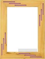 Pwf016 pure wood painting frame